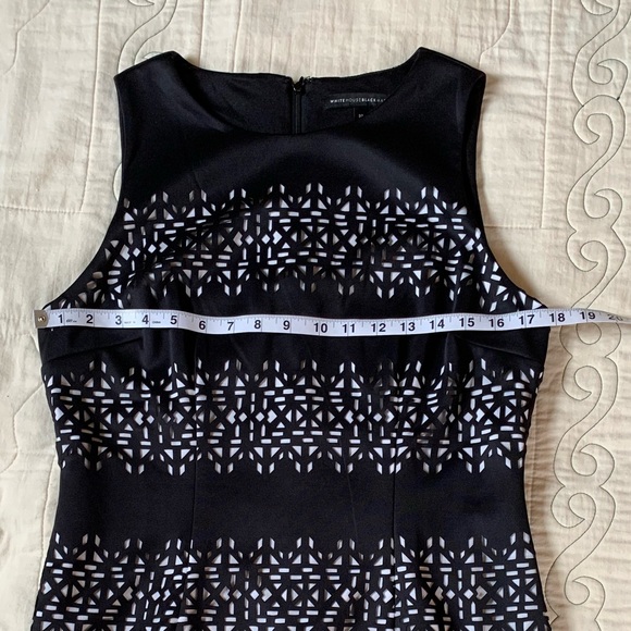 WHBM sleeveless LBD with laser cut details size 10 - Picture 13 of 16